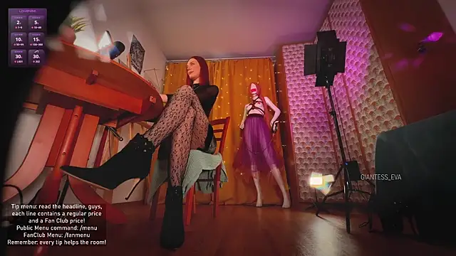 Giantess Eva online show from 2, 3, 2026