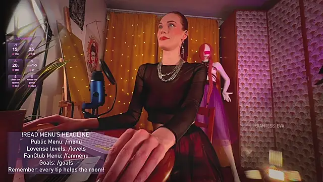 Giantess Eva online show from 17, 4, 2026