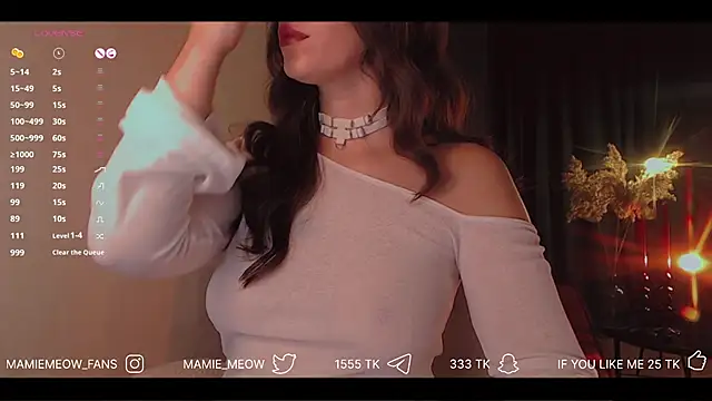 Snapshot of Mamiemeow chatting on 19, 11, 2025 Mamiemeow online show from 19, 11, 2025