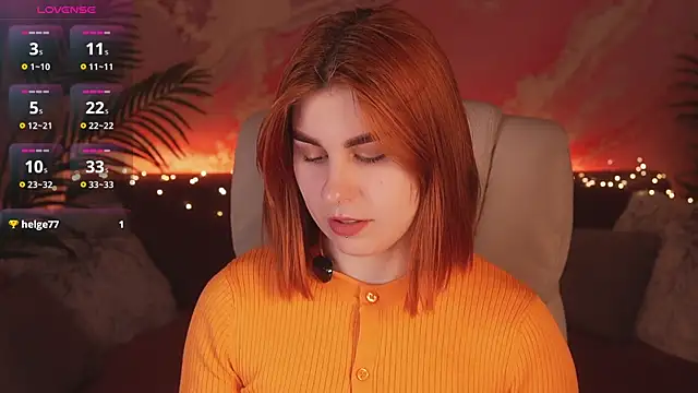 GingerPinky online show from 12, 4, 2026