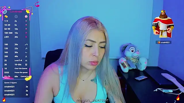 Megan sexrosse online show from 17, 3, 2026