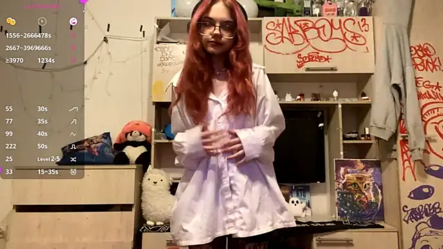Snapshot of RedHeadCat chatting on 17, 4, 2026 RedHeadCat online show from 17, 4, 2026