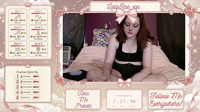 Snapshot of lolarae_xx chatting on 6, 6, 2026 lolarae xx online show from 6, 6, 2026