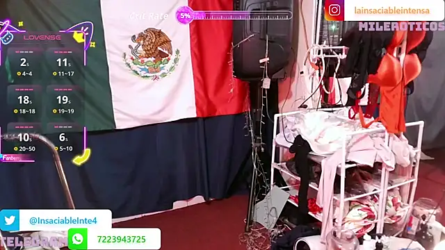 LaInsaciableIntensa online show from 14, 2, 2026