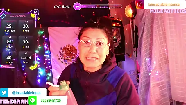 LaInsaciableIntensa online show from 30, 3, 2026