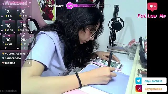 Abysparadise online show from 12, 11, 2025