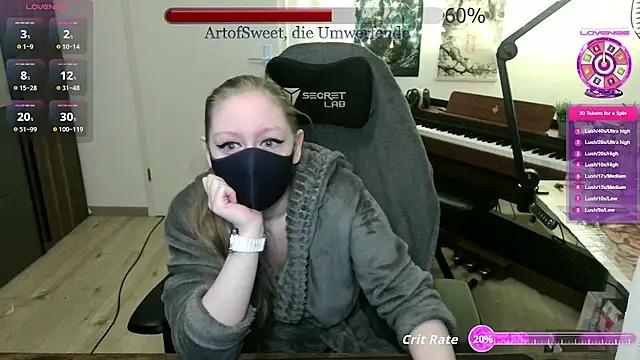 Snapshot of ArtofSweet chatting on 27, 4, 2026 ArtofSweet online show from 27, 4, 2026
