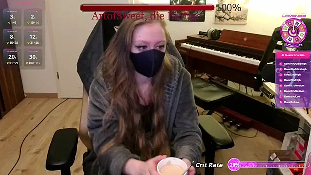 Snapshot of ArtofSweet chatting on 10, 6, 2026 ArtofSweet online show from 10, 6, 2026