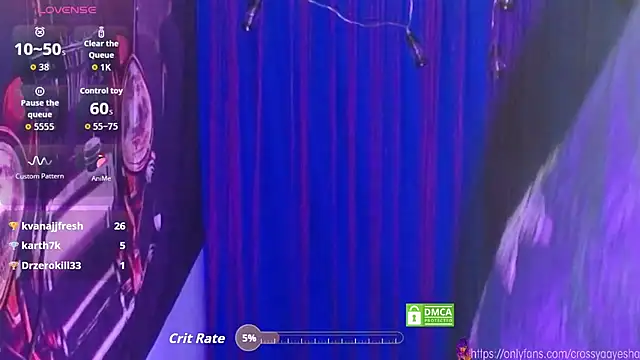 CrossyAayesha online show from 9, 9, 2025